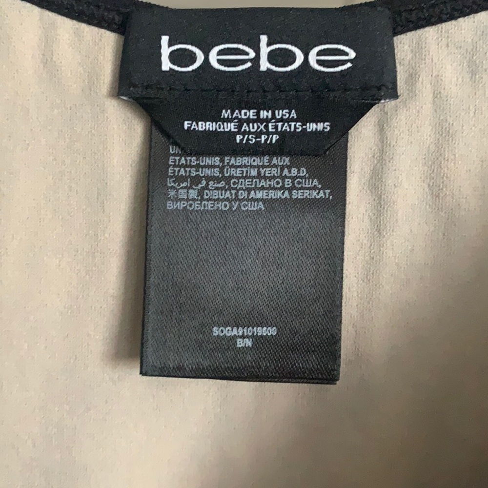 Bebe Black Net bodycon